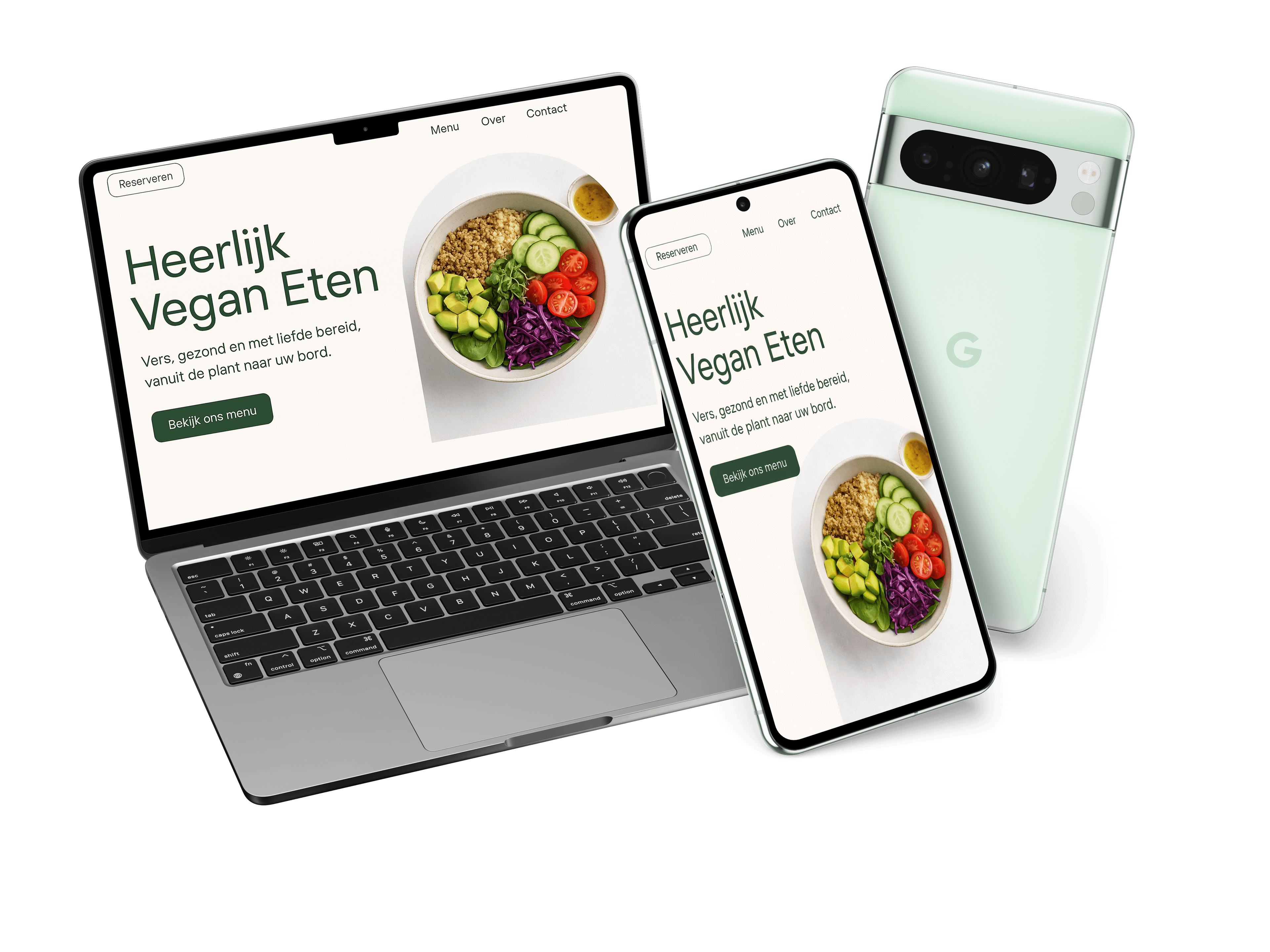 Homepage preview mockup